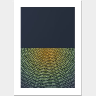 Overlapping Ripples Line Pattern Posters and Art